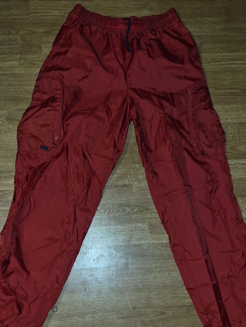 Nike Red  Nylon Cargo Joggers